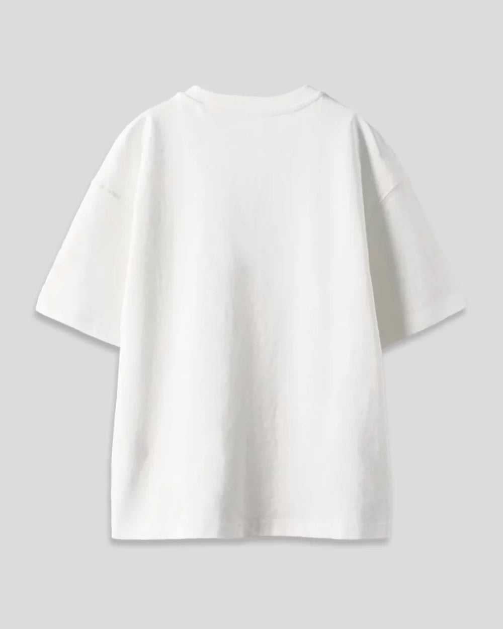 West Lane LOVE oversized  men short sleeve round neck white graphic t-shirt